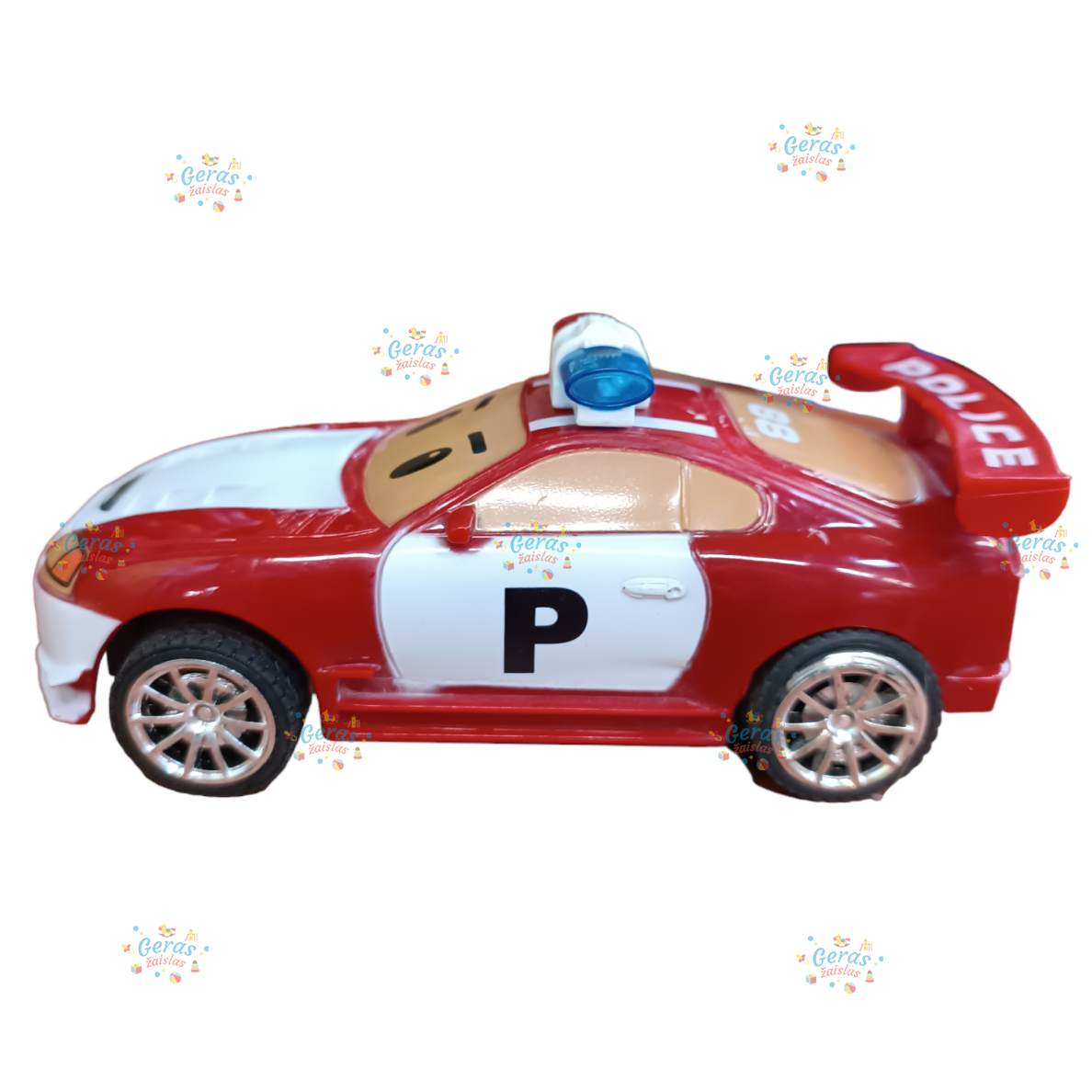 Radijo bangomis valdomas automobilis policijos automobilis, raudonas 11 Radijo bangomis valdomas automobilis policijos automobilis, raudonas 11