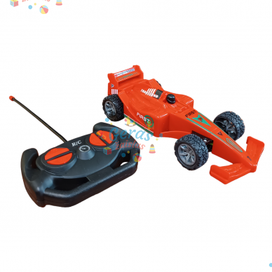 Radijo bangomis valdomas automobilis Formulė, oranžinis 14