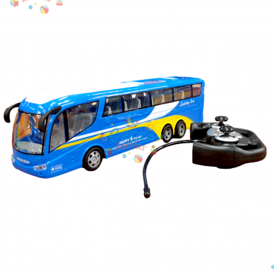 Radijo bangomis valdomas autobusas, mėlynas 6