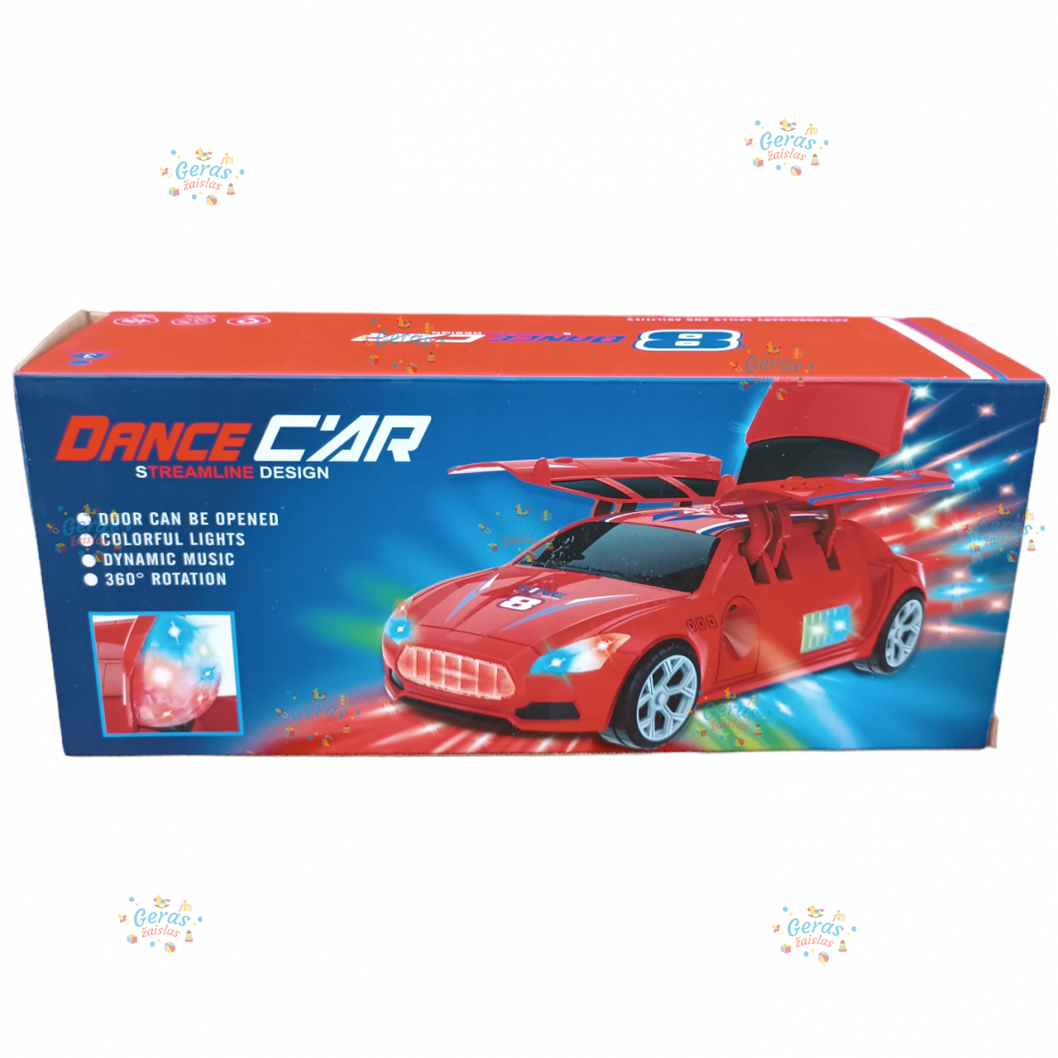 Automobilis su garsais ir šviesomis 8