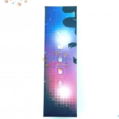 Belaidis Bluetooth Karaoke mikrofonas Q136 Su šviesos efektais 8 Belaidis Bluetooth Karaoke mikrofonas Q136 Su šviesos efektais 8