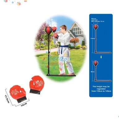 Bokso rinkinys su reguliuojamu aukščių 80-118 cm Bokso rinkinys su reguliuojamu aukščių 80-118 cm