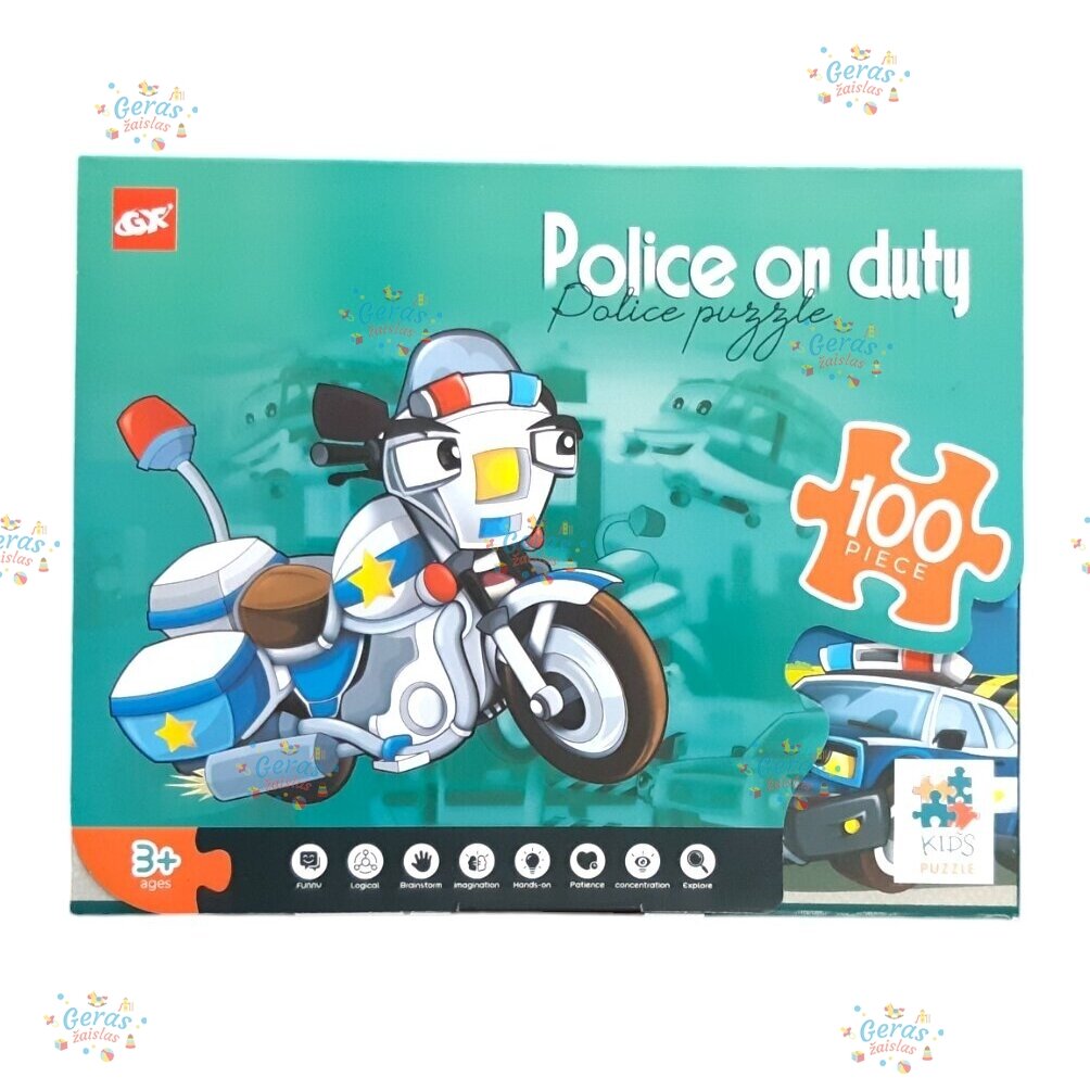 Dėlionė Puzzle Police On Duty, 100 det 2