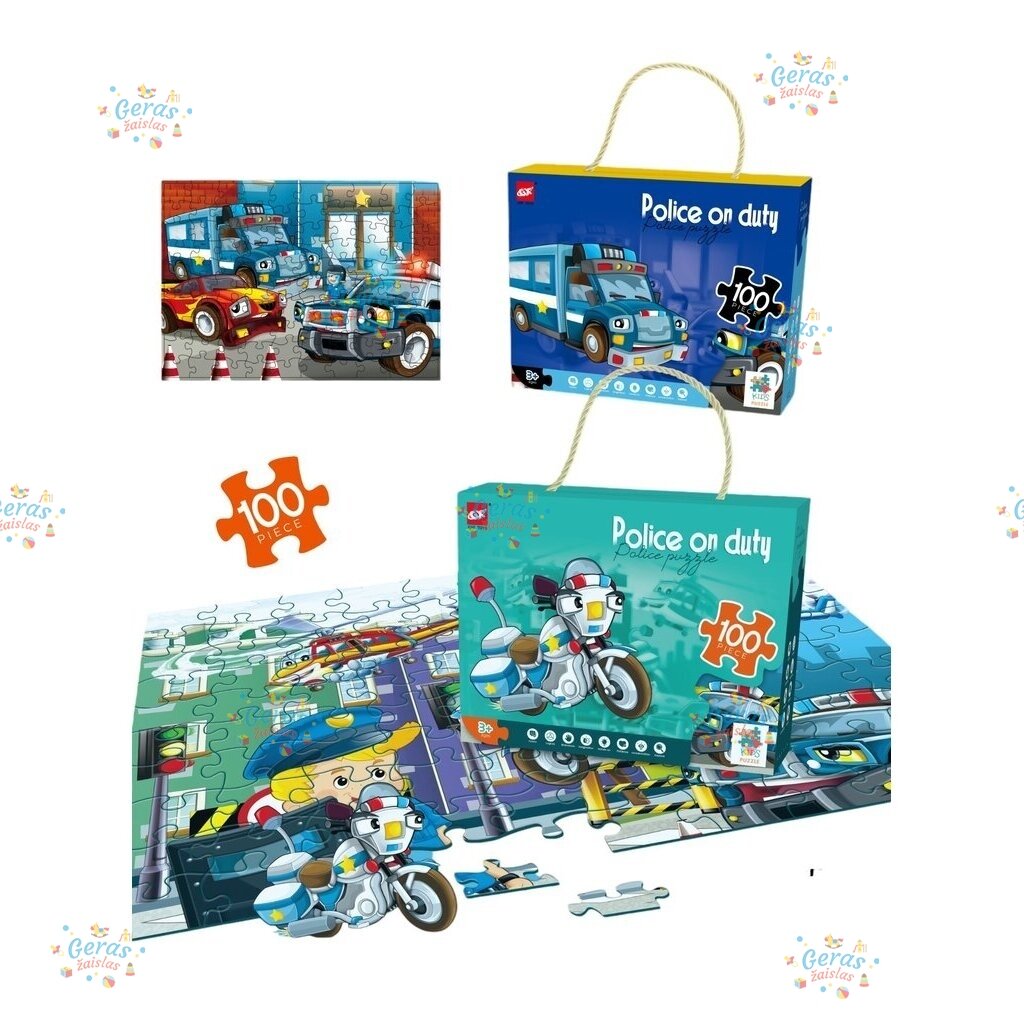 Dėlionė Puzzle Police On Duty, 100 det