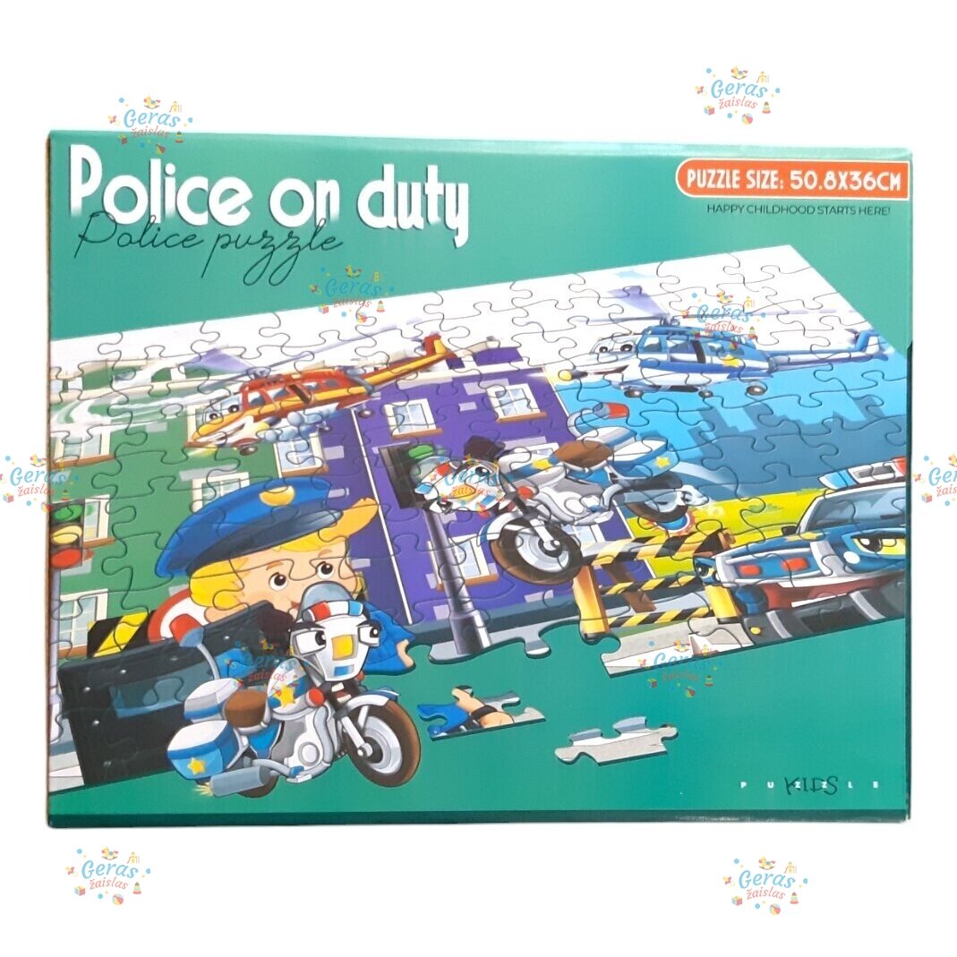 Dėlionė Puzzle Police On Duty, 100 det 1 Dėlionė Puzzle Police On Duty, 100 det 1
