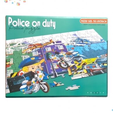 Dėlionė Puzzle Police On Duty, 100 det 1 Dėlionė Puzzle Police On Duty, 100 det 1
