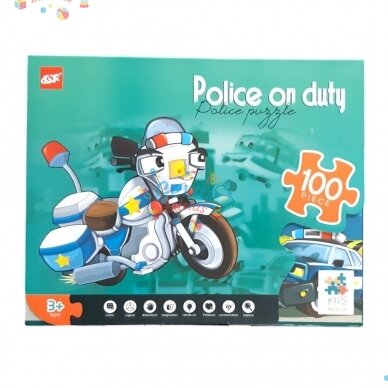 Dėlionė Puzzle Police On Duty, 100 det 2 Dėlionė Puzzle Police On Duty, 100 det 2