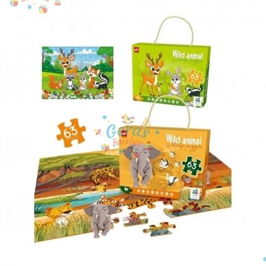 Dėlionė Wildlife Puzzle Wild animal, 63 det Dėlionė Wildlife Puzzle Wild animal, 63 det