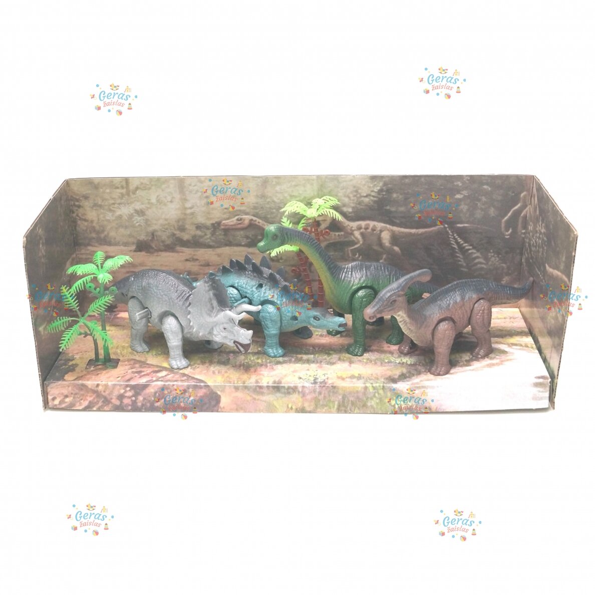 Dinozaurų rinkinys su priedais Chuyutoys