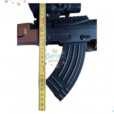 Elektrinis gelio kulkų šautuvas automatas AK-47 + 8000 kulkų dovanų 4