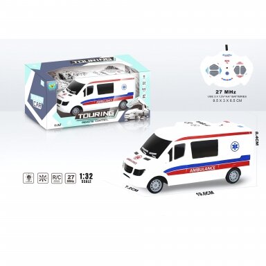 Greitosios pagalbos automobilis 1:32 su nuotolinio valdymo pultu Greitosios pagalbos automobilis 1:32 su nuotolinio valdymo pultu