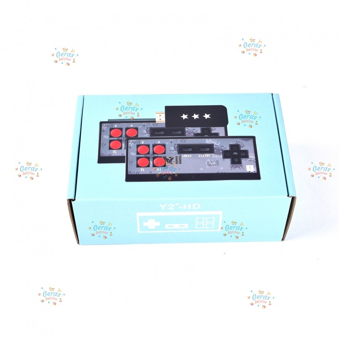 HDMI Jungties TV konsolė su 638 Skirtingais Retro Žaidimais ir belaidžiais valdymo pultais 1