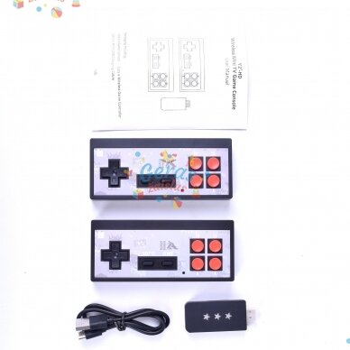 HDMI Jungties TV konsolė su 638 Skirtingais Retro Žaidimais ir belaidžiais valdymo pultais 2 HDMI Jungties TV konsolė su 638 Skirtingais Retro Žaidimais ir belaidžiais valdymo pultais 2