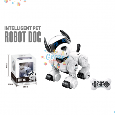 Interaktyvus robotas šuniukas su nuotolinio valdymo pulteliu