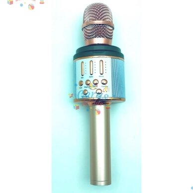 Belaidis Bluetooth Karaoke mikrofonas K068 Su šviesos efektais 5