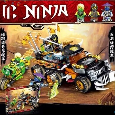 Konstruktorius NINJA mašina, 615 det. 1