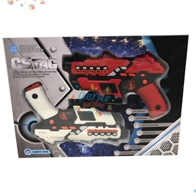 Lazerinių šaudyklių rinkinys CS TAG, 2 vnt. 1 Lazerinių šaudyklių rinkinys CS TAG, 2 vnt. 1