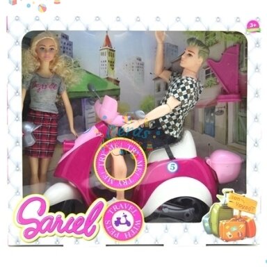 Lėlė + Kenas Su Motociklu Lėlė + Kenas Su Motociklu