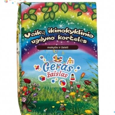 Lietuviškos lavinamosios kortelės mokomajam aparatui Geras Žaislas Lietuviškos lavinamosios kortelės mokomajam aparatui Geras Žaislas