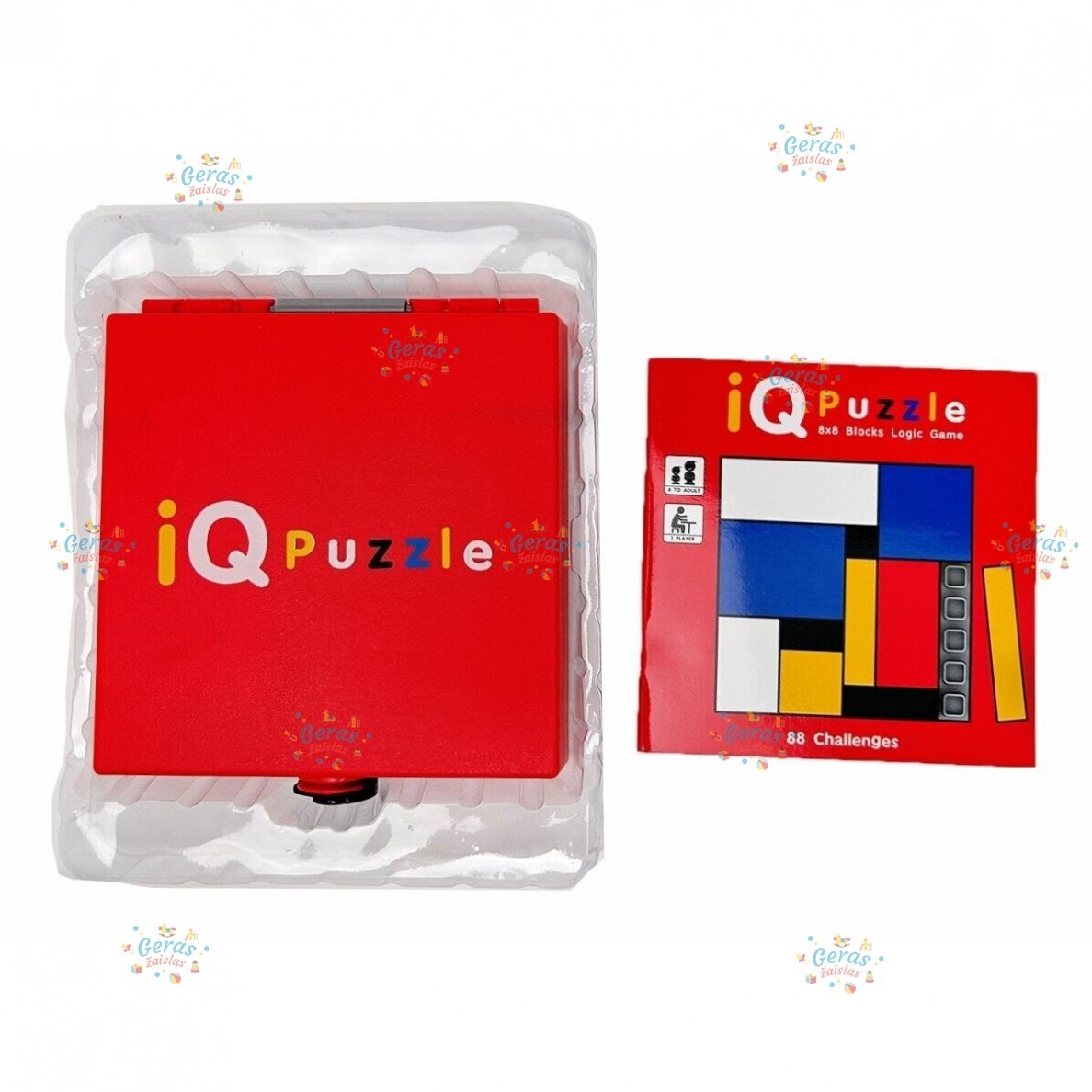 Loginis stalo žaidimas IQ Puzzle, 8x8 blokelių 1 Loginis stalo žaidimas IQ Puzzle, 8x8 blokelių 1