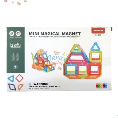 Magnetinis mini konstruktorius, 38 d.