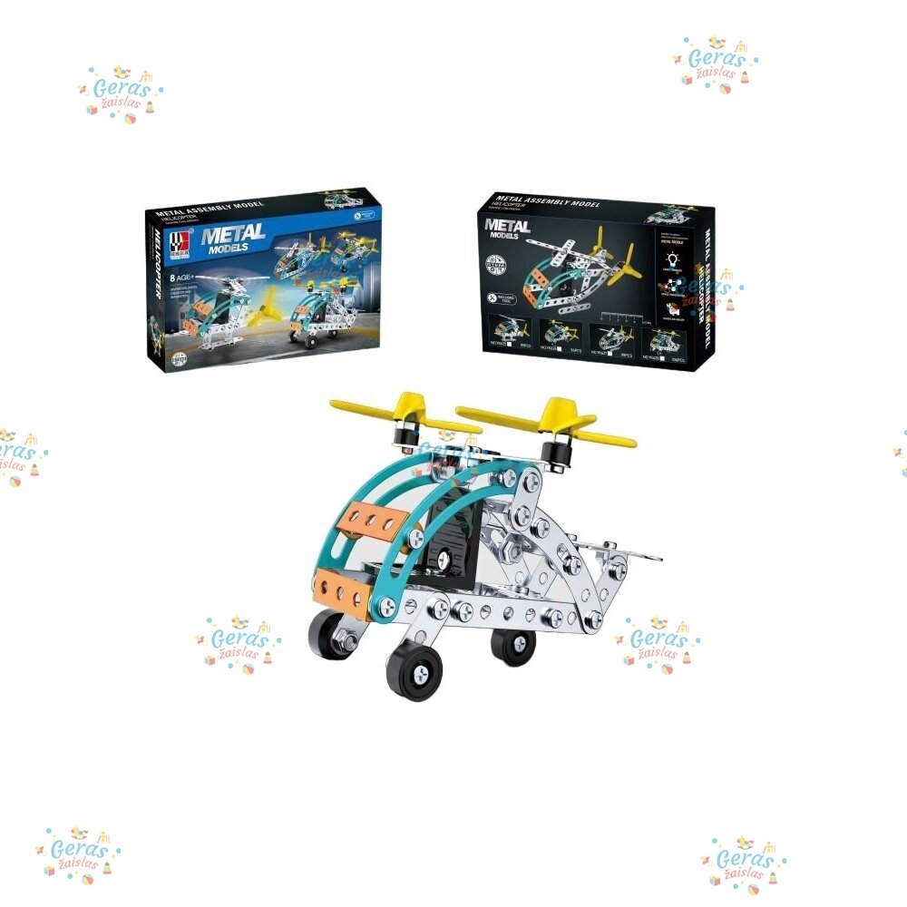 Metalinis konstruktorius Weiya Toys, 106 d. Metalinis konstruktorius Weiya Toys, 106 d.