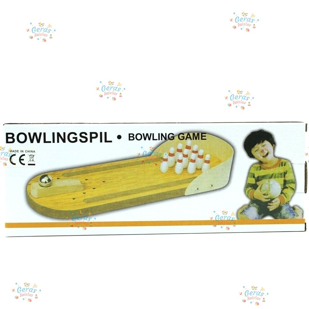 Medinis Žaislas "Boulingas" 3 Medinis Žaislas "Boulingas" 3