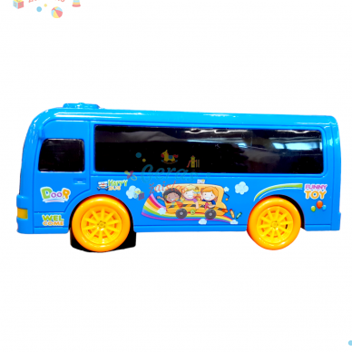 Muzikinis autobusas su 3D šviesomis, mėlynas 3