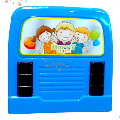 Muzikinis autobusas su 3D šviesomis, mėlynas 2 Muzikinis autobusas su 3D šviesomis, mėlynas 2