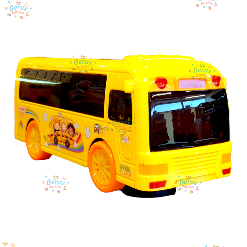 Muzikinis autobusas su 3D šviesomis, mėlynas 6