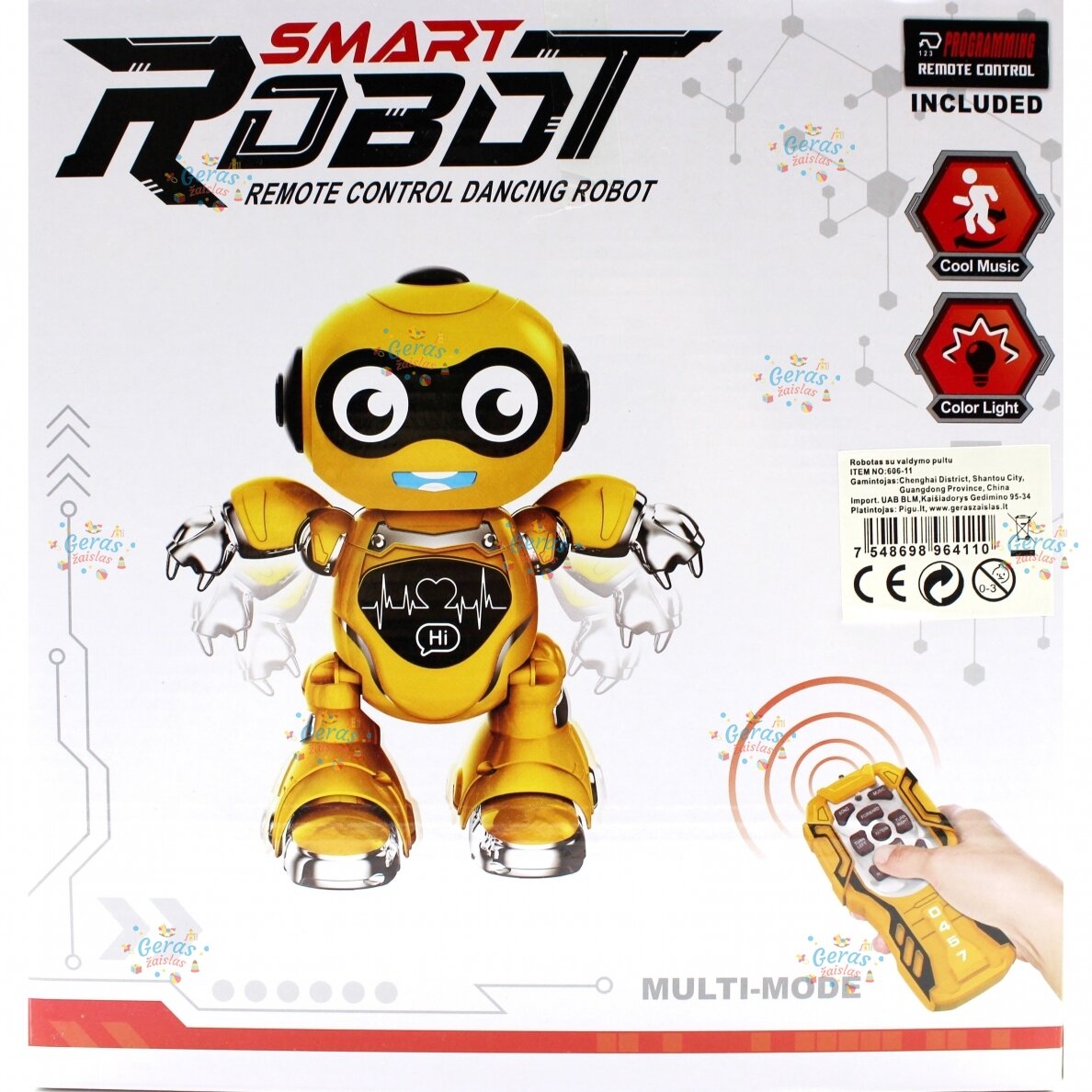 Nuotoliniu būdu valdomas šokantis robotas 2