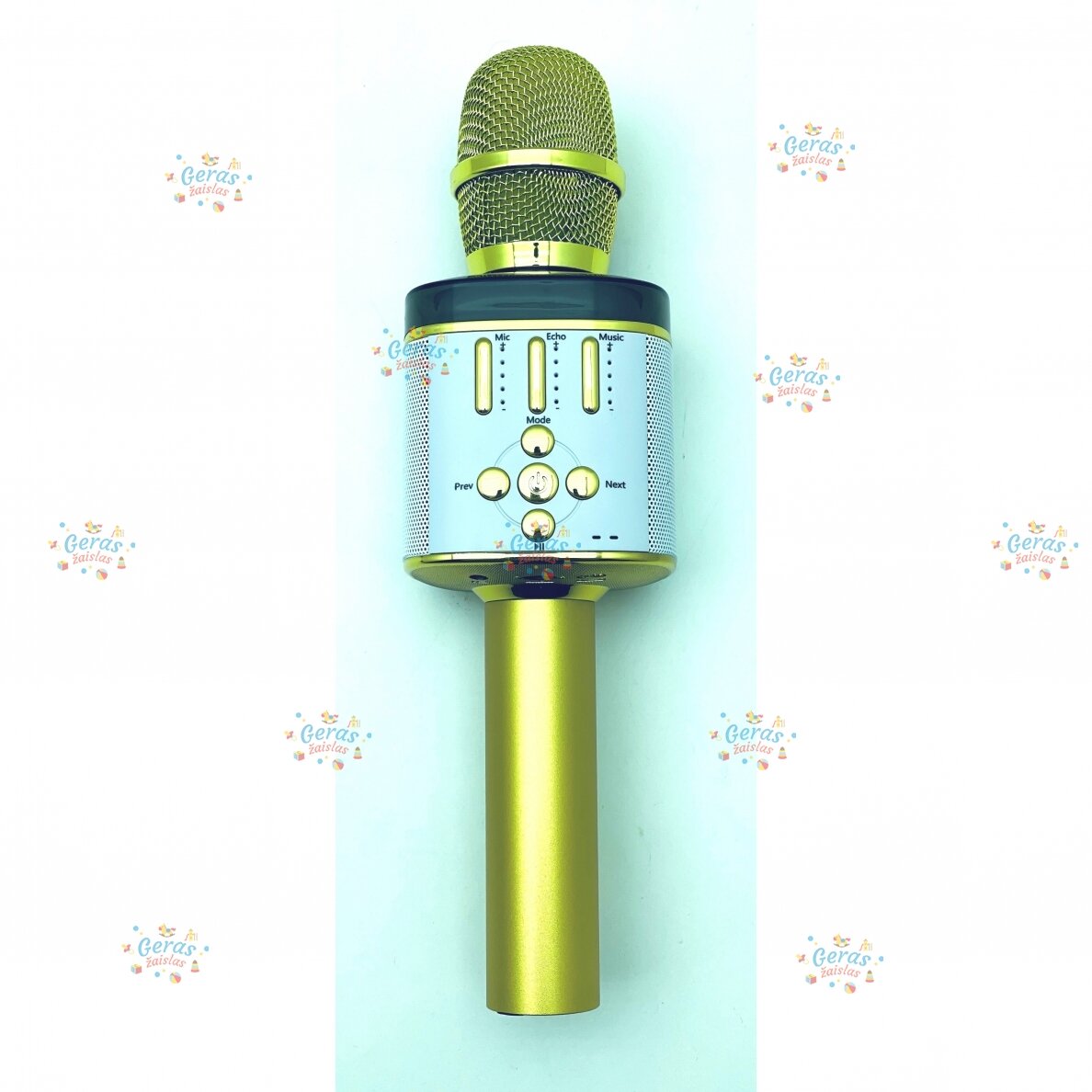 Belaidis Bluetooth Karaoke mikrofonas Q136 Su šviesos efektais 10 Belaidis Bluetooth Karaoke mikrofonas Q136 Su šviesos efektais 10