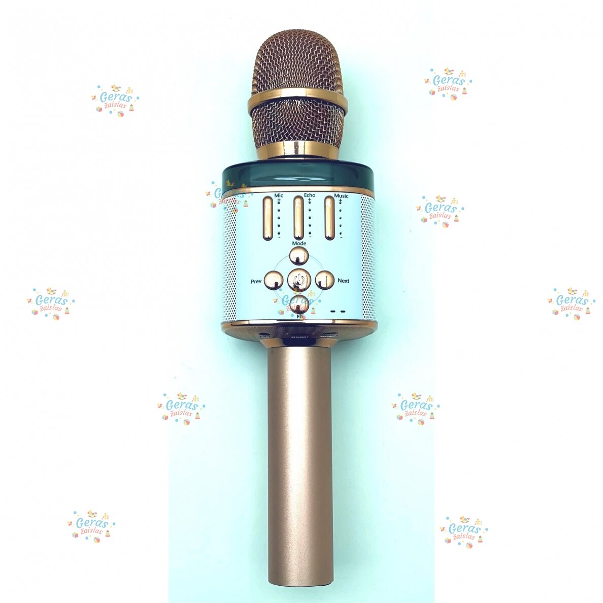 Belaidis Bluetooth Karaoke mikrofonas Q136 Su šviesos efektais 11 Belaidis Bluetooth Karaoke mikrofonas Q136 Su šviesos efektais 11