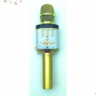 Belaidis Bluetooth Karaoke mikrofonas Q136 Su šviesos efektais 10 Belaidis Bluetooth Karaoke mikrofonas Q136 Su šviesos efektais 10