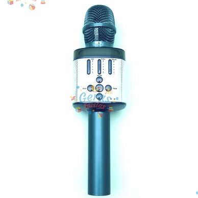 Belaidis Bluetooth Karaoke mikrofonas Q136 Su šviesos efektais 12 Belaidis Bluetooth Karaoke mikrofonas Q136 Su šviesos efektais 12