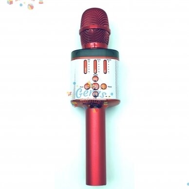 Belaidis Bluetooth Karaoke mikrofonas Q136 Su šviesos efektais 9 Belaidis Bluetooth Karaoke mikrofonas Q136 Su šviesos efektais 9