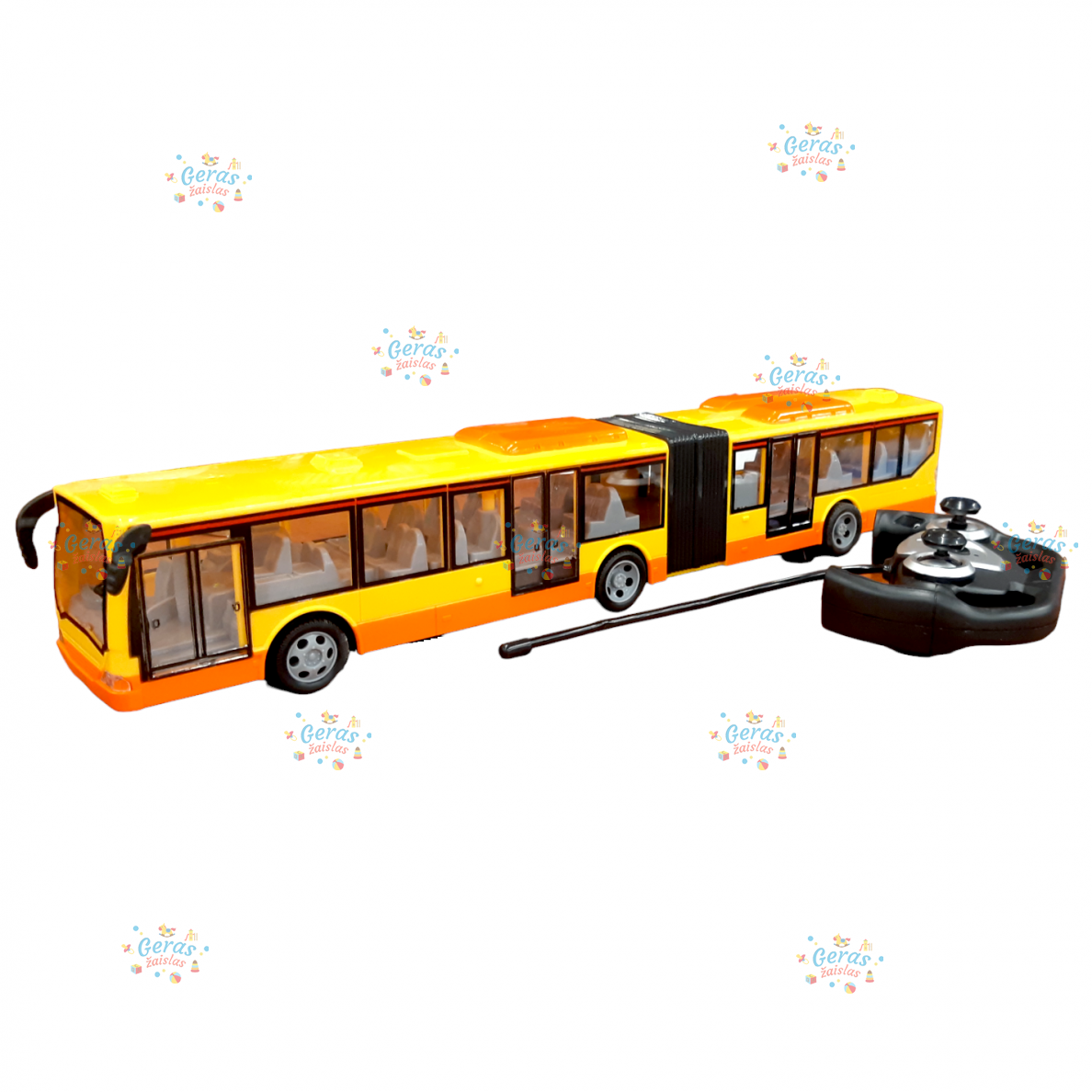 Radijo bangomis valdomas autobusas, žalias 2
