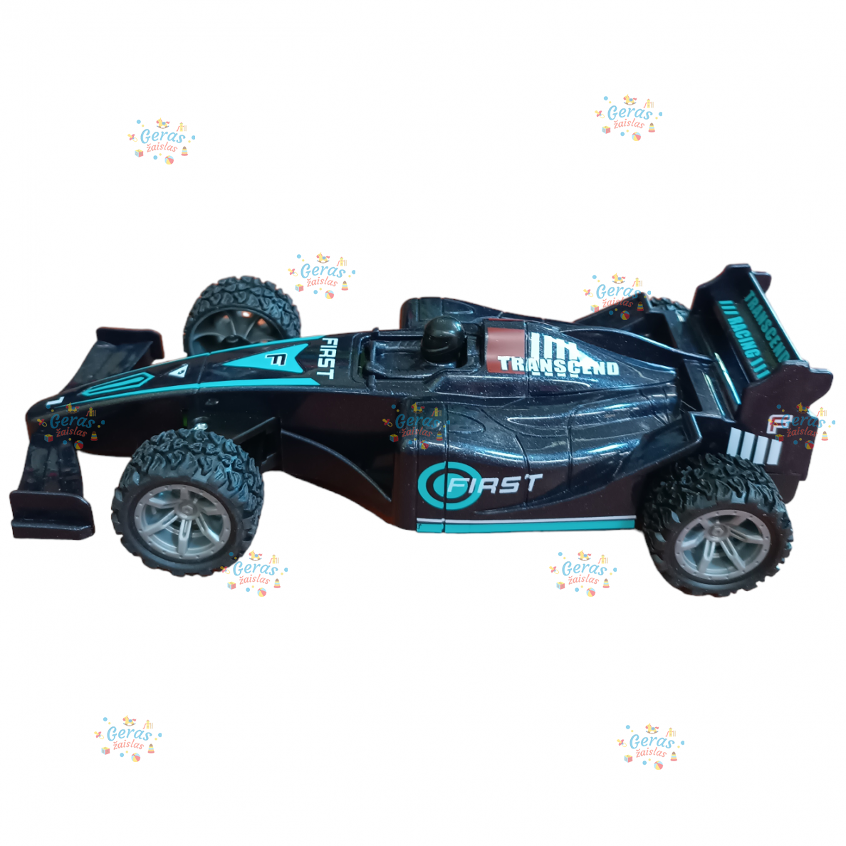 Radijo bangomis valdomas automobilis Formulė, oranžinis 7