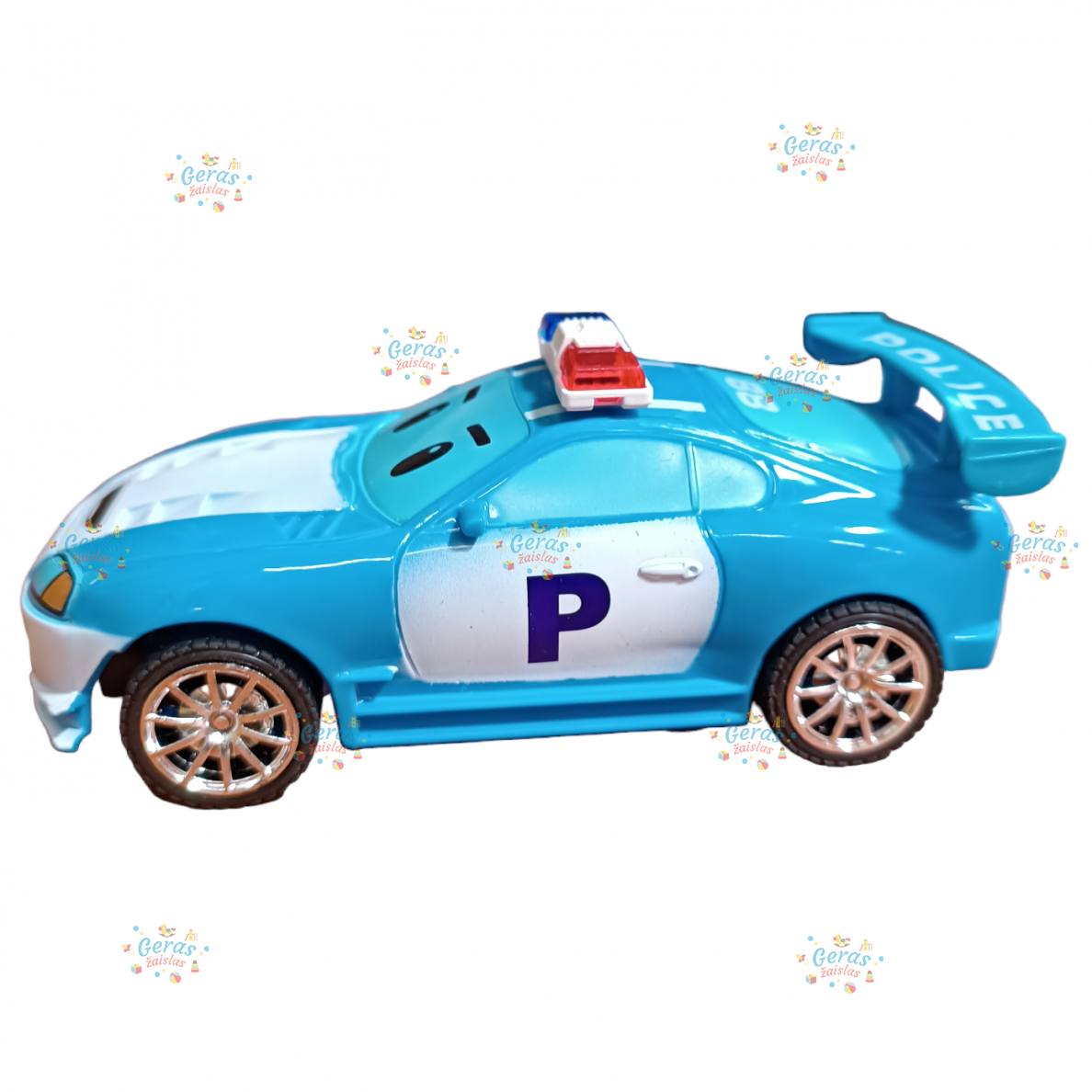 Radijo bangomis valdomas automobilis policijos automobilis, raudonas 7