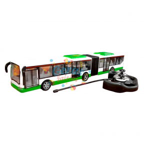 Radijo bangomis valdomas autobusas, žalias