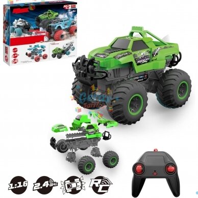 RC didelių ratų visureigis konstruojamas automobilis RC didelių ratų visureigis konstruojamas automobilis