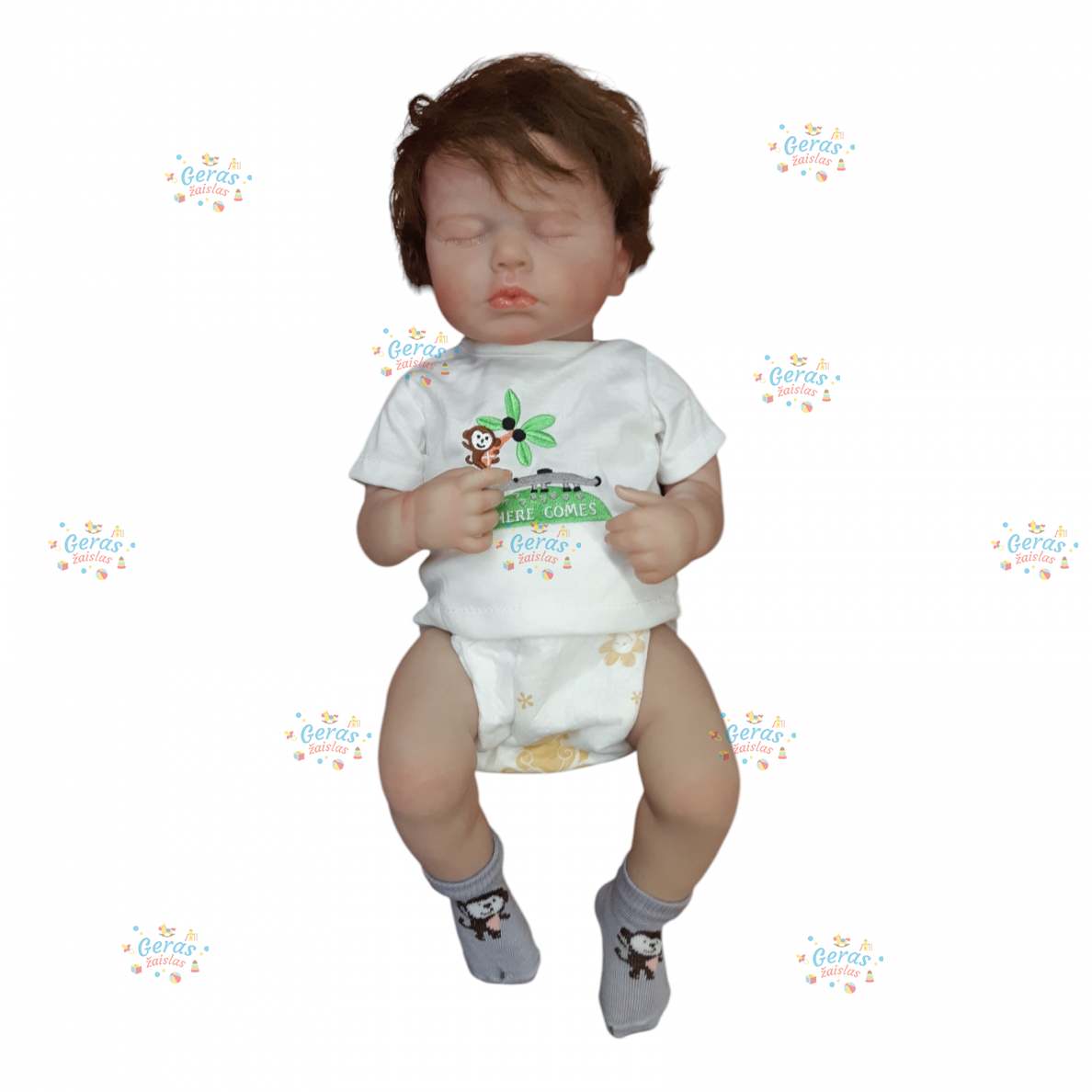 Realistiškos išvaizdos lėlė kūdikis Hoomai Doll 2