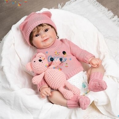 Realistiškos išvaizdos lėlė kūdikis Hoomai Doll, rožinis Realistiškos išvaizdos lėlė kūdikis Hoomai Doll, rožinis