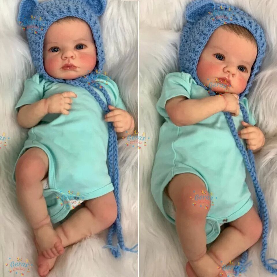 Realistiškos išvaizdos lėlė kūdikis Hoomai Doll, mėlynas 1 Realistiškos išvaizdos lėlė kūdikis Hoomai Doll, mėlynas 1