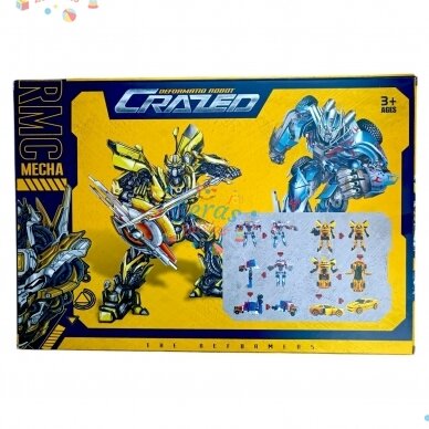 Robotas transformeris su kauke komplekte 5 Robotas transformeris su kauke komplekte 5