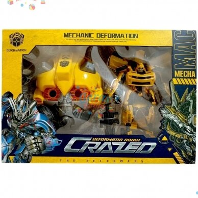 Robotas transformeris su kauke komplekte 3 Robotas transformeris su kauke komplekte 3