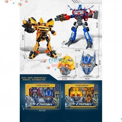 Robotas transformeris su kauke komplekte 5 Robotas transformeris su kauke komplekte 5