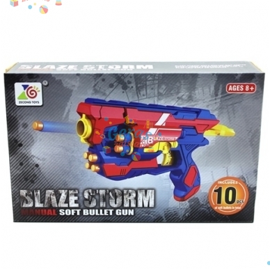 Šautuvas Minkštomis Kulkomis "Blaze Storm" 1 Šautuvas Minkštomis Kulkomis "Blaze Storm" 1