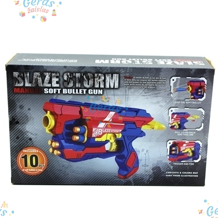 Šautuvas Minkštomis Kulkomis "Blaze Storm" 3