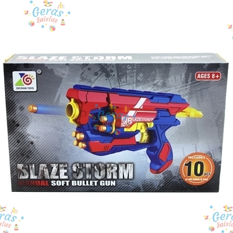 Šautuvas Minkštomis Kulkomis "Blaze Storm" 1 Šautuvas Minkštomis Kulkomis "Blaze Storm" 1
